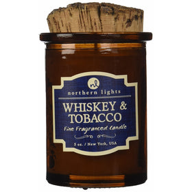 Northern Lights Candles Spirit Jar Candle, 5 oz, Whiskey & Tobacco