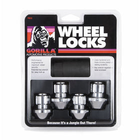 Gorilla Automotive 96641DX Chrome Factory Style Wheel Lock Set (14mm x 1.50 Thread Size, 4-Pack)