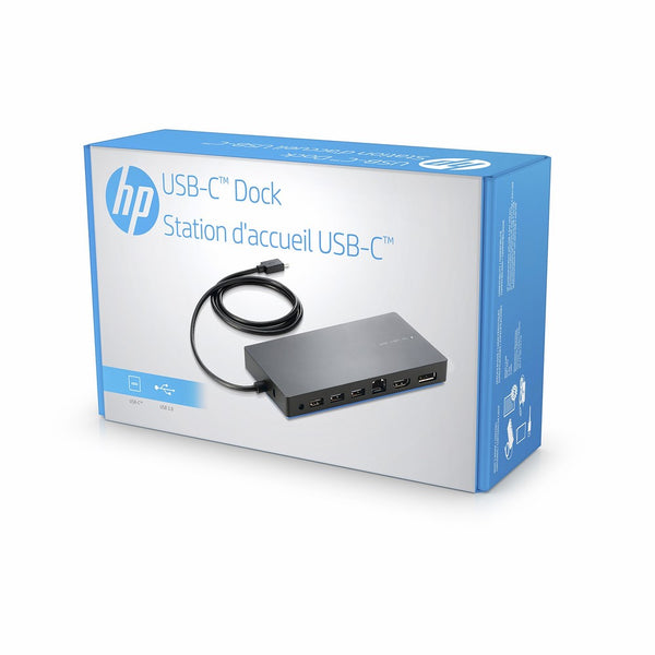 HP Y0K80AA#ABA Dock for USB-A/C Laptops (USB-A/C to HDMI, DisplayPort, USB-C, USB-A and Ethernet)