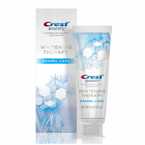 Crest 3D White Whitening Therapy Enamel Care Fluoride Toothpaste, 4.1 Ounce