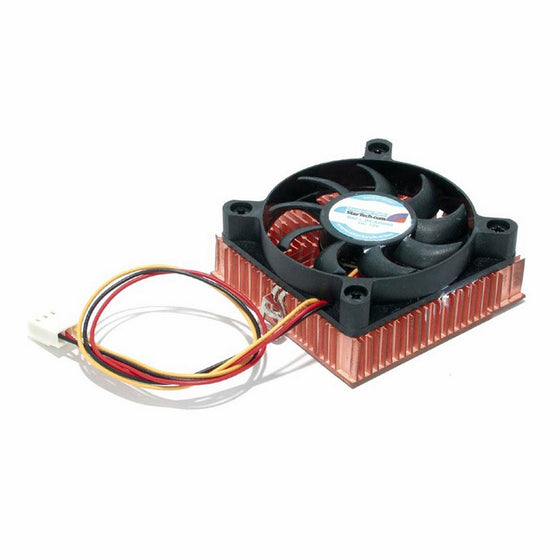 StarTech.com 1U 60x10mm Socket 7/370 CPU Cooler Fan with Copper Heatsink & TX3 FAN3701U (Black)