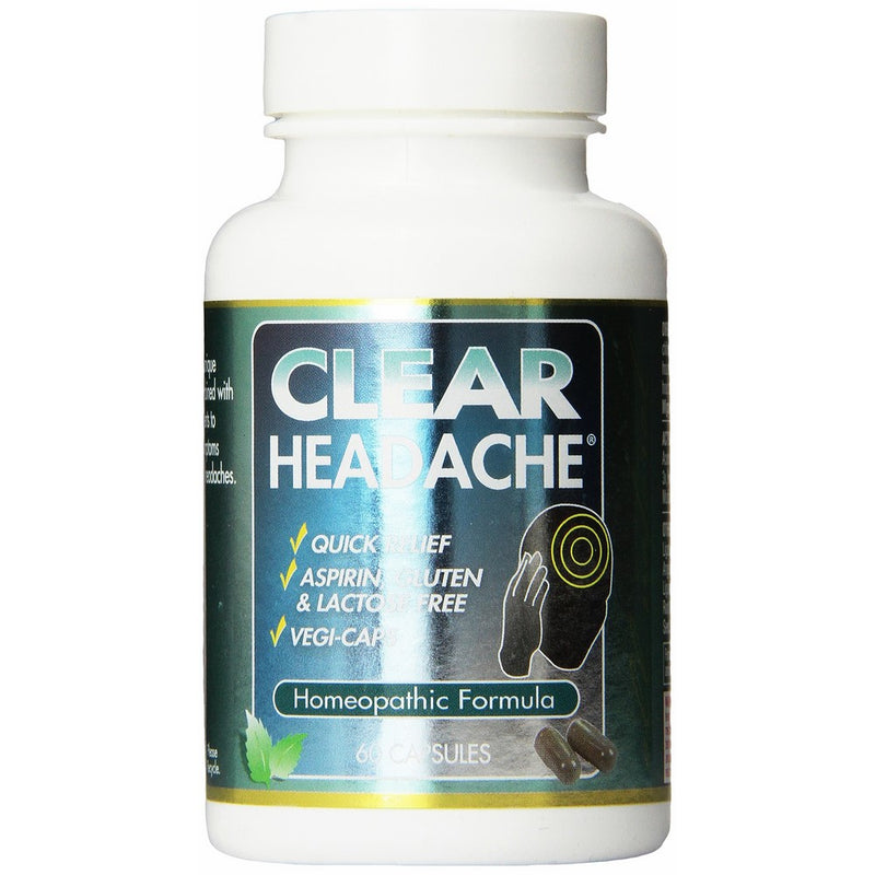 Clear Products Homeopathic Formula, Headache, 60 Count