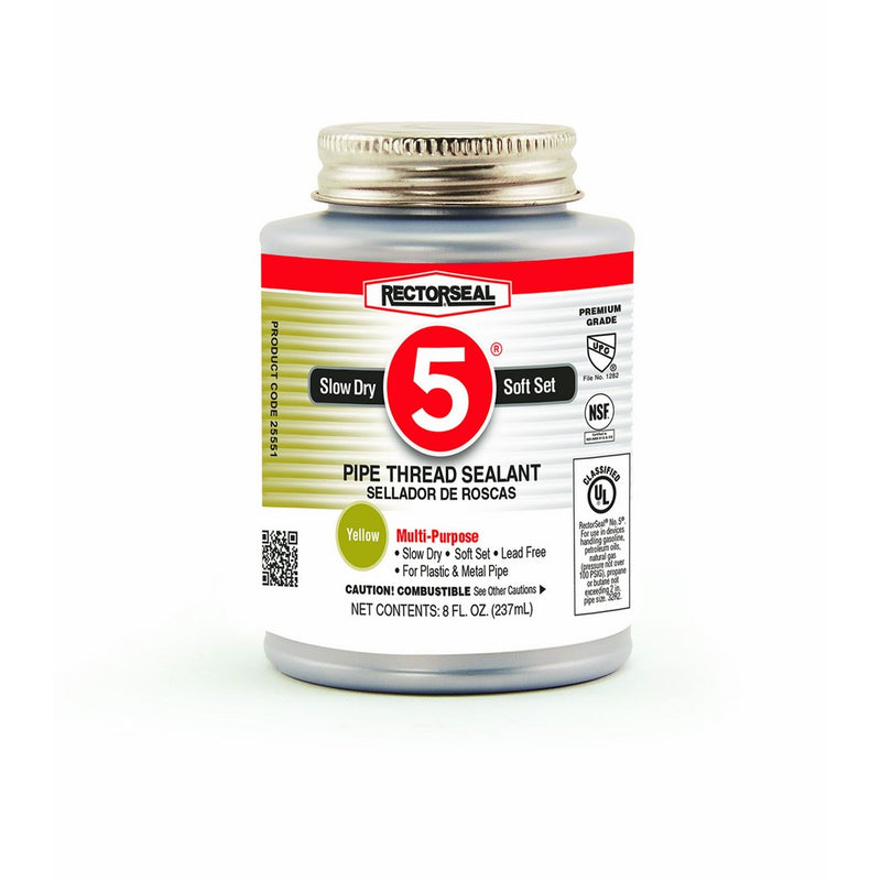 Rectorseal 25551 8-Ounce No. 5 Pipe Thread Sealant