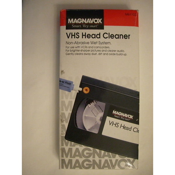 Magnavox M61102 VHS Non-Abrasive Wet Head Cleaning Tape System