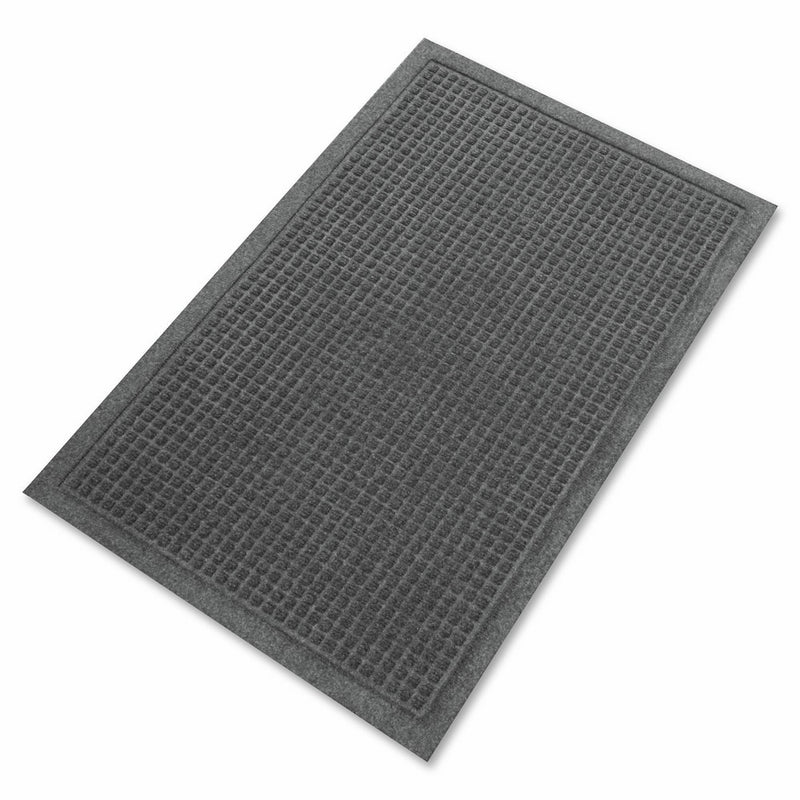 Guardian EcoGuard Indoor Wiper Floor Mat, Recycled Plastic and Rubber, 3' x 5', Charcoal