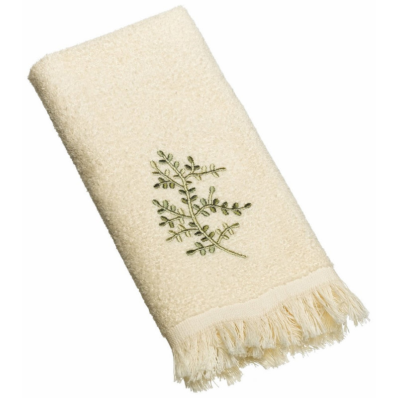 Avanti Linens Greenwood Fingertip Towel, Ivory