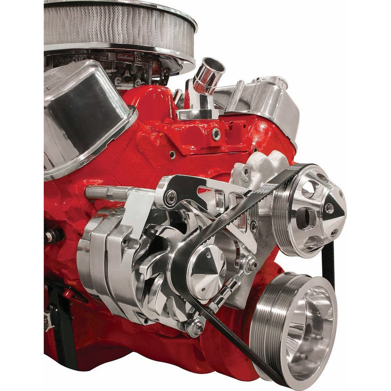 Billet Specialties FM0207PC Long Water Pump Passenger Side Mid Mount Alternator Bracket for Big Block Chevy