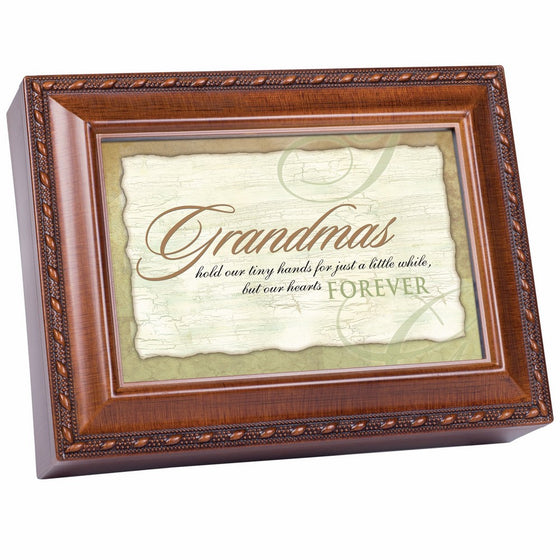 Cottage Garden Grandmas Forever Woodgrain Music Box Plays Wonderful World