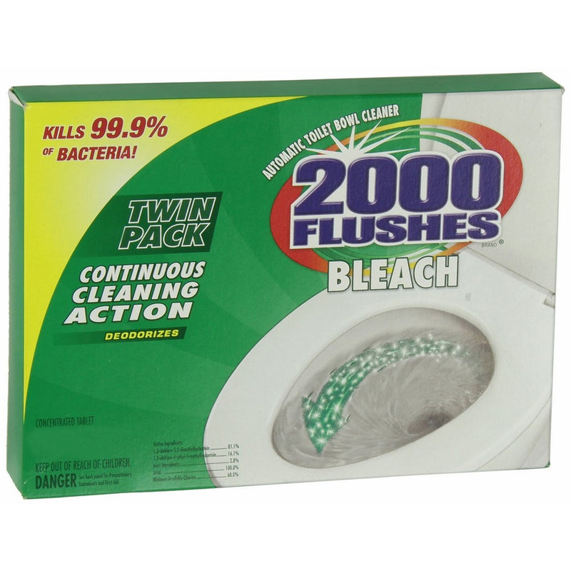 2000 Flushes 290081 Chlorine Antibacterial Automatic Toilet Bowl Cleaner 1.2 OZ Twin-Pack (Pack of 1)