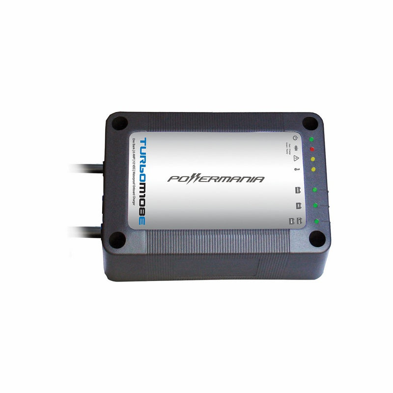 Powermania Turbo M108E waterproof battery charger (Single Bank, 8A)