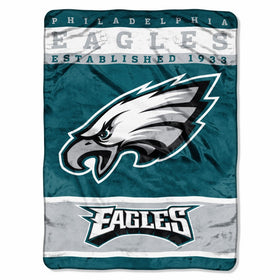 The Northwest Company Officially Licensed NFL Philadelphia Eagles 12th Man Plush Raschel Throw Blanket, 60" x 80"
