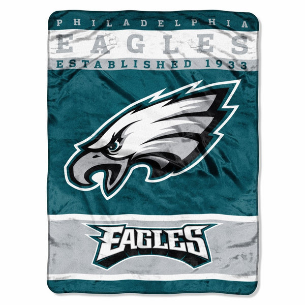 The Northwest Company Officially Licensed NFL Philadelphia Eagles 12th Man Plush Raschel Throw Blanket, 60" x 80"