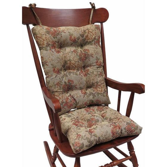 Klear Vu The Gripper Non-Slip Somerset Tapestry Jumbo Rocking Chair Cushions