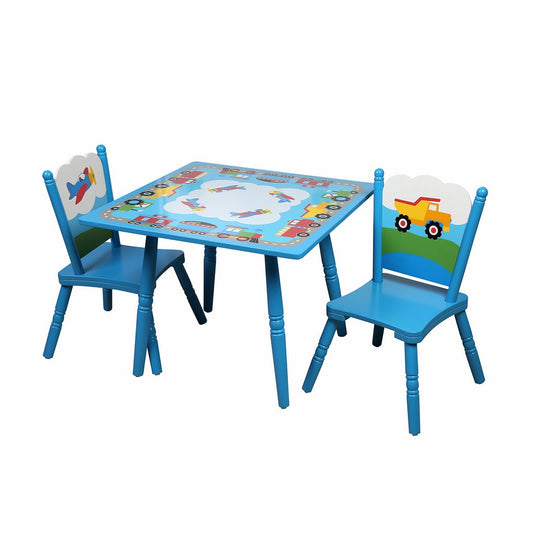 Olive Kids Trains, Planes, Trucks Table & Chair Set