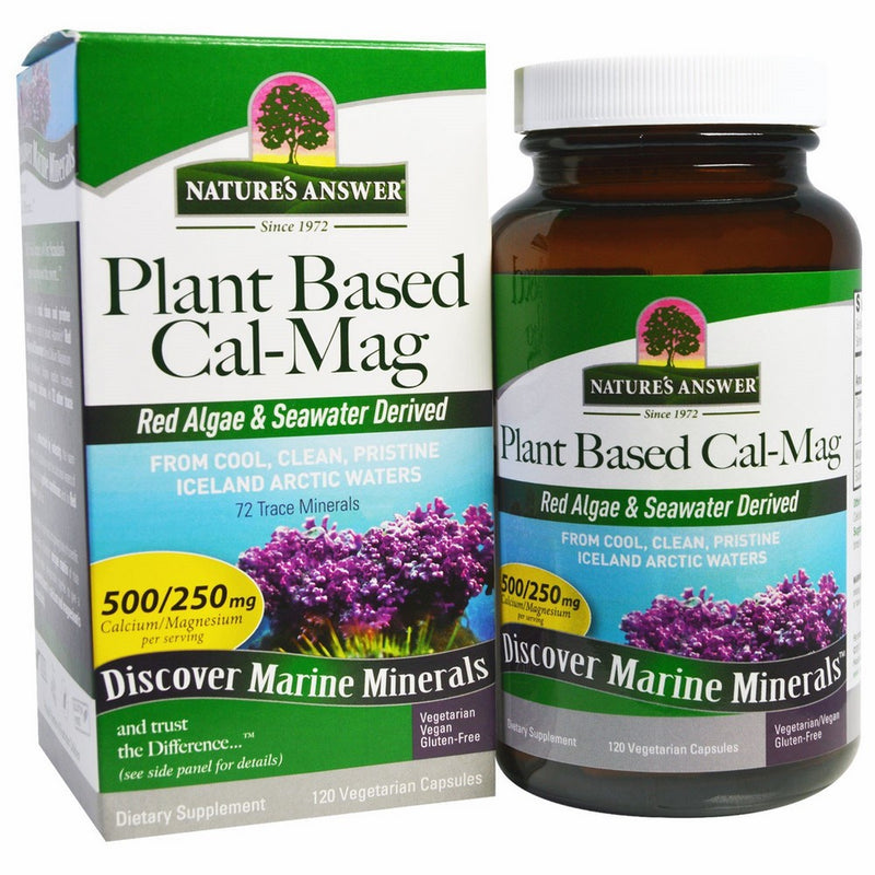 Nature's Answer Plant Based Calcium Magnesium, 120-Count