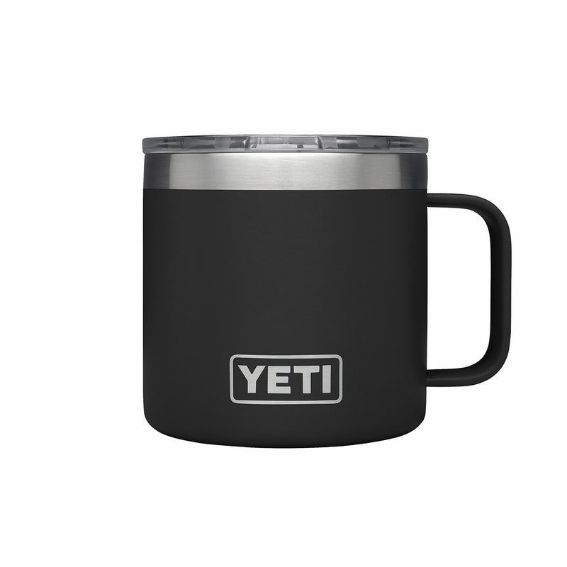 YETI Rambler 14 oz Stainless Steel Vacuum Insulated Mug with Lid, Black