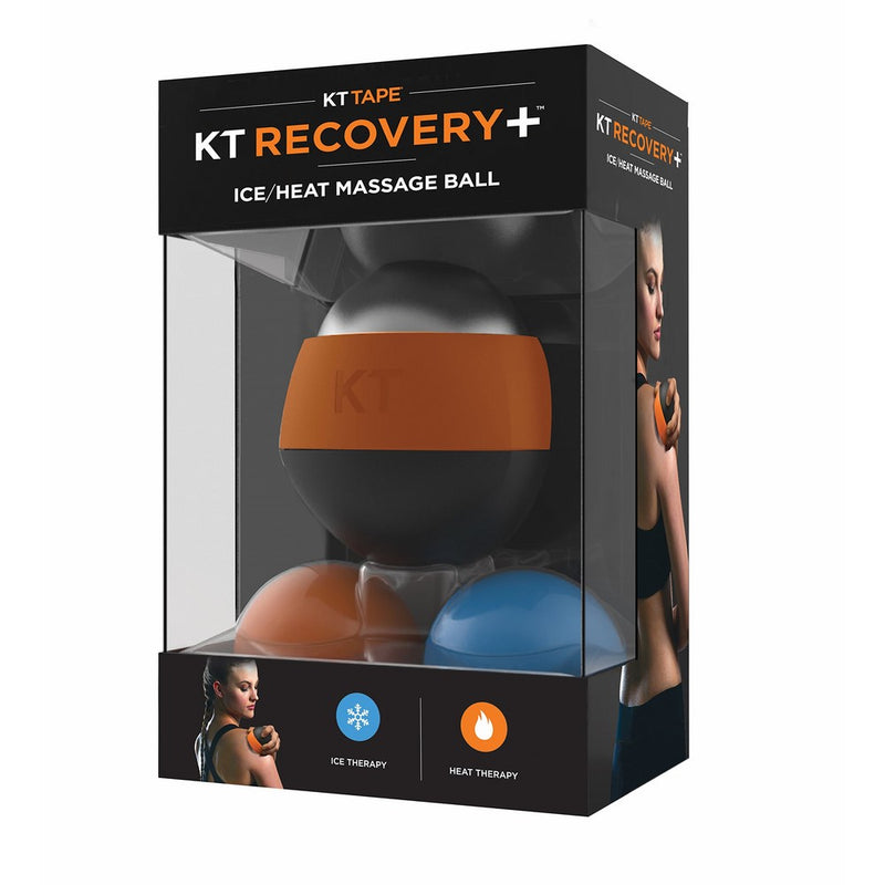 KT Tape Recovery Ice/Heat Massage Ball, Muscle Pain & Stress Relief, HSA/FSA Approved, Therapeutic Roller