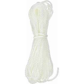 CORDAGE SOURCE 4022P Braided Nylon Rope, 1/8-Inch by 50-Feet, White