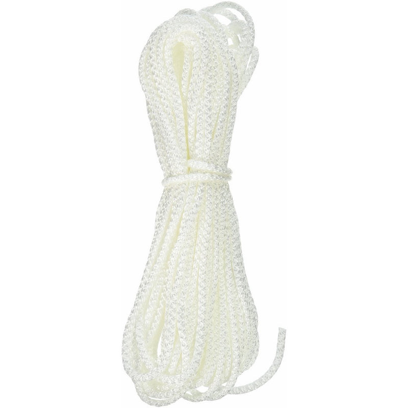 CORDAGE SOURCE 4022P Braided Nylon Rope, 1/8-Inch by 50-Feet, White