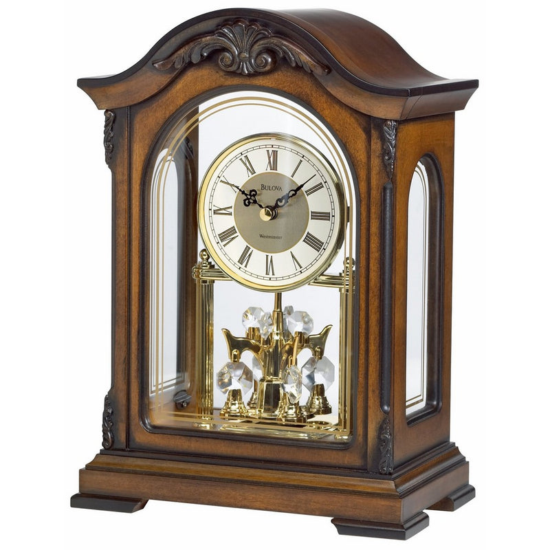 Bulova B1845 Durant Old World Clock, Walnut Finish