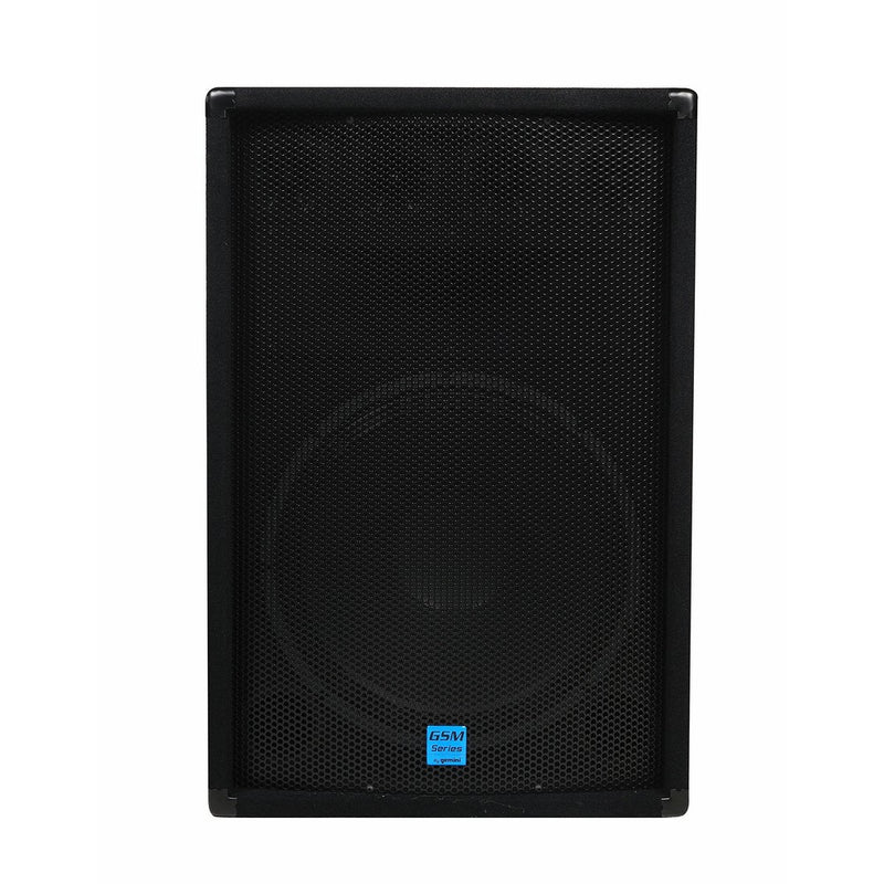 Gemini GSM Series GSM-1585 Professional Audio 15-inch Woofer DJ Stage Passive Loudspeaker, 15" x 5" Horn with Four 3" Piezo Tweeters, 700 Watt Peak Power