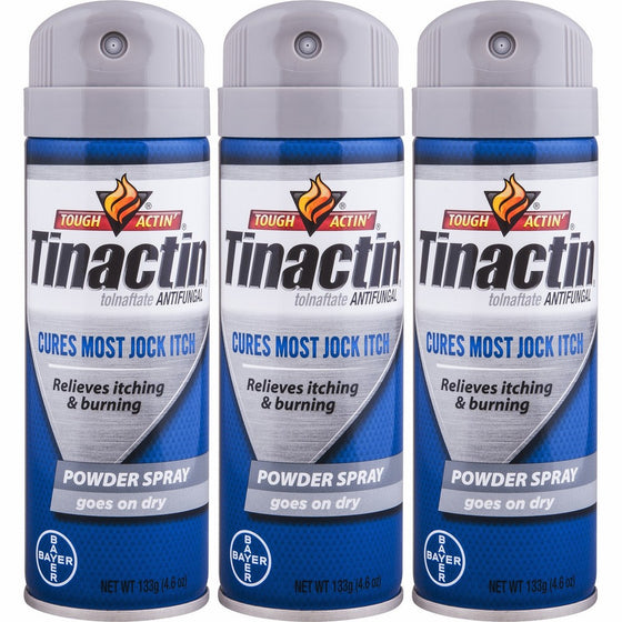 Tinactin Jock Itch Spray Powder,4.6 oz. (Pack of 3)