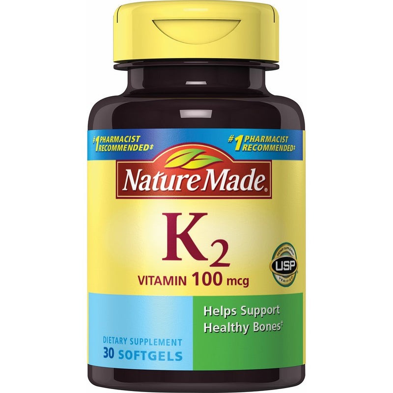 Nature Made Vitamin K2 Softgel, 100 mcg, 30 Count