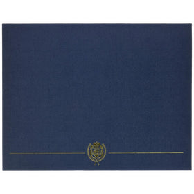 Great Papers! Navy Classic Crest Certificate Cover, 12"x 9.375", 5 Count (903115)