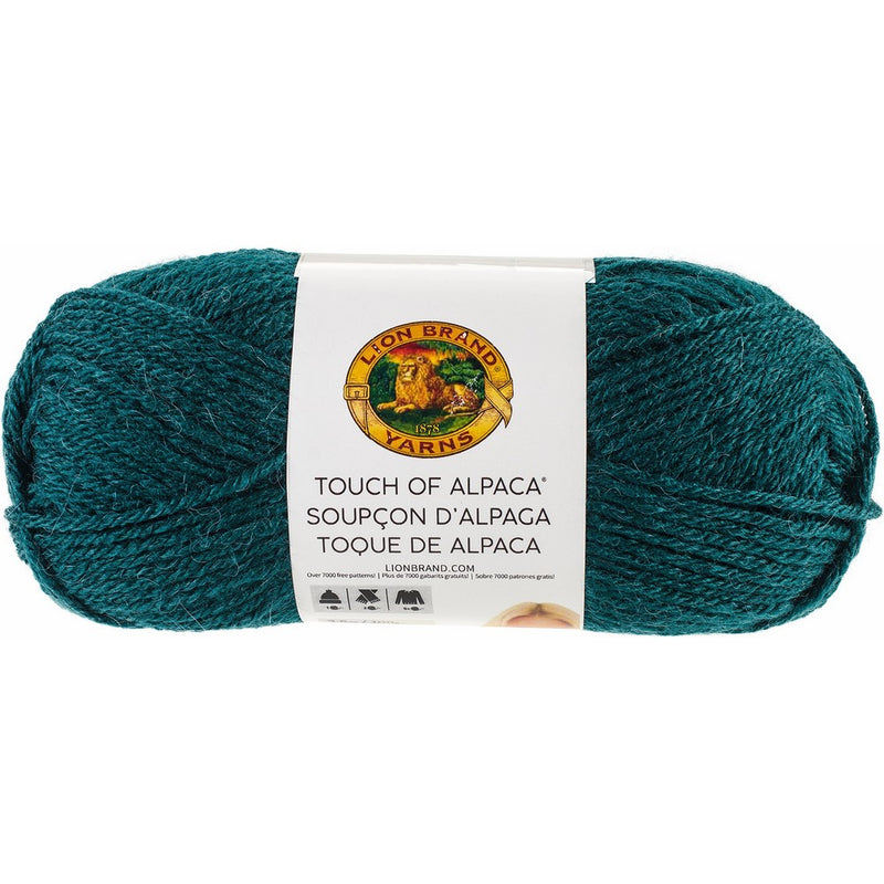 Lion Brand Yarn 674-178 Touch of Alpaca Yarn, Jade