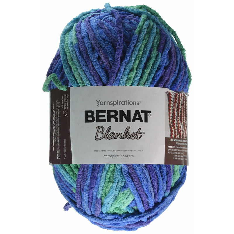 Spinrite 16111010776 Bernat Blanket Big Ball Yarn-Ocean Shades