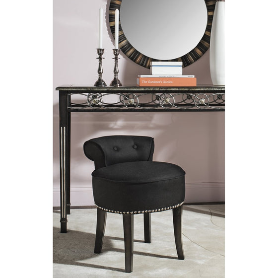 Safavieh Mercer Collection Georgia Vanity Stool, Black