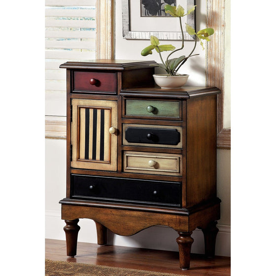 Furniture of America Circo Vintage Style Storage Chest, Antique Walnut