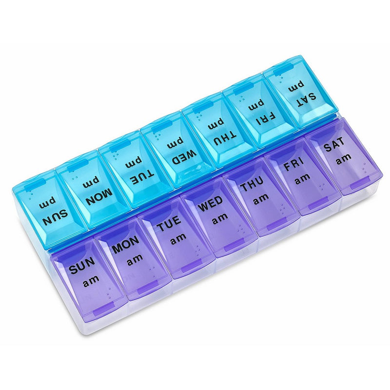 MEDca Weekly Pill Organizer, Twice-a-Day, 1 Pill Organizer