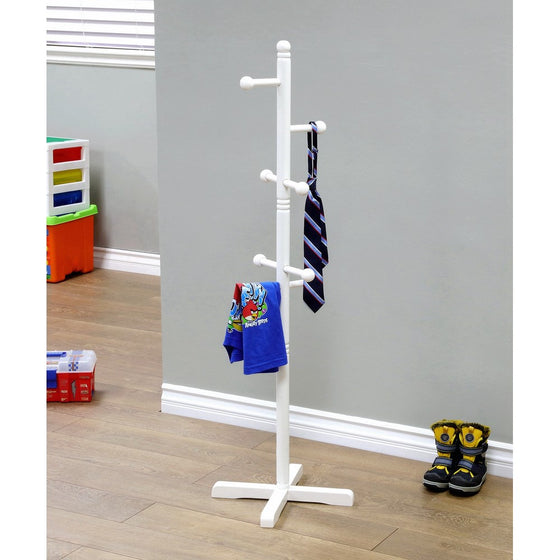 Frenchi Home Furnishing Kids Coat Rack, White