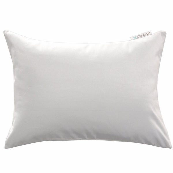 Aller-Ease Zippered Allergy Pillow Protector, Travel 14" x 20", White