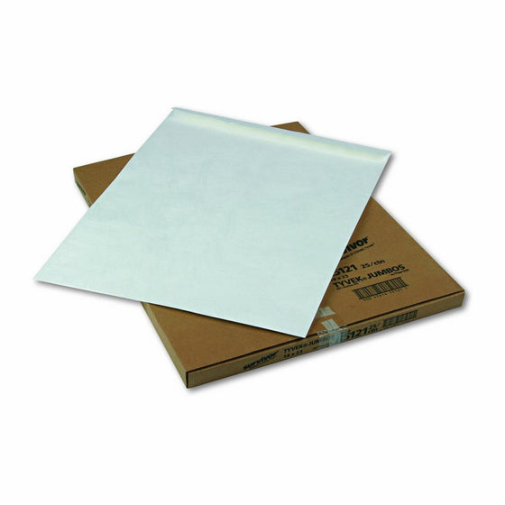 Quality Park R5121 Quality Park Tyvek Heavyweight Jumbo Envelopes, 18x23, White, 25/Box