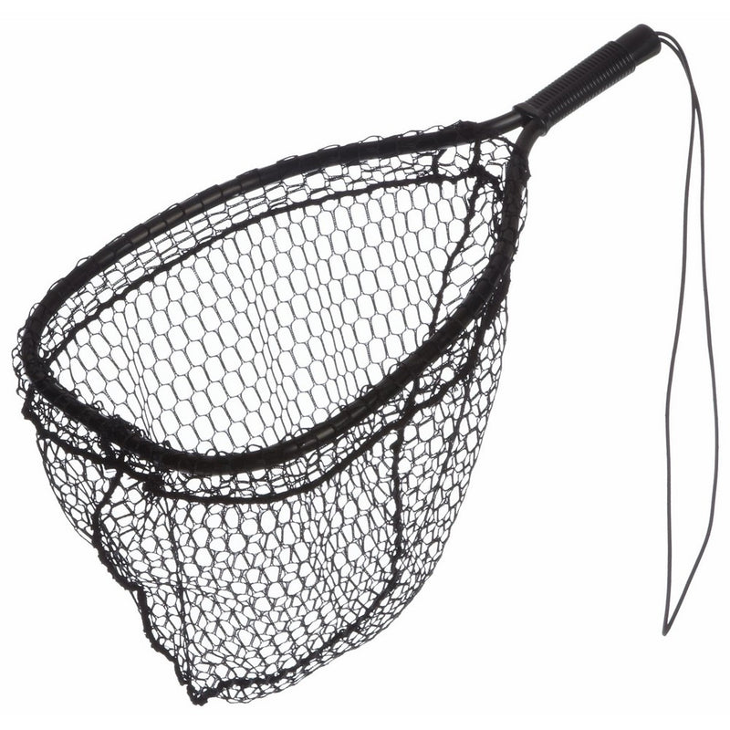 Ed Cumings Fish Saver Landing Net (Black, 14-Inch x 11-Inch Bow x 19 1/2-Inch Overall Length x 12-Inch Depth )