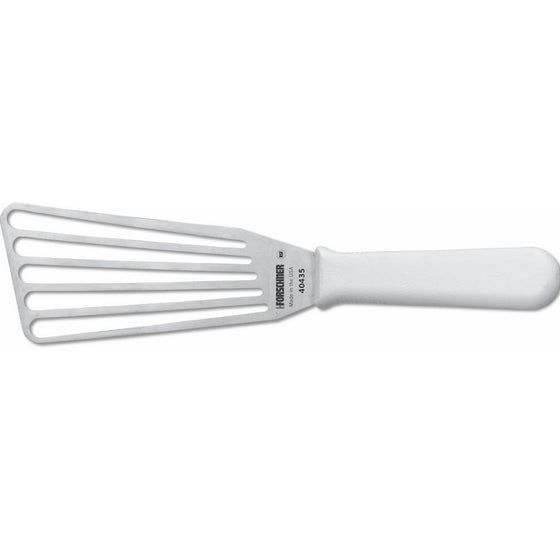 Victorinox 3-Inch by 6-Inch Chef's Slotted Fish Turner Head, White Poly Handle