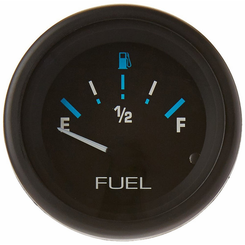 Sierra International 68390P E-F Dial Range Scratch Resistant Domed Glass Lens Eclipse Fuel Gauge, 2"
