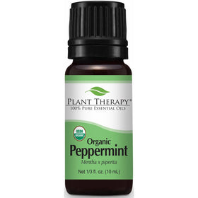 USDA Certified Organic Peppermint Essential Oil. 10 ml. 100% Pure, Undiluted, Therapeutic Grade.