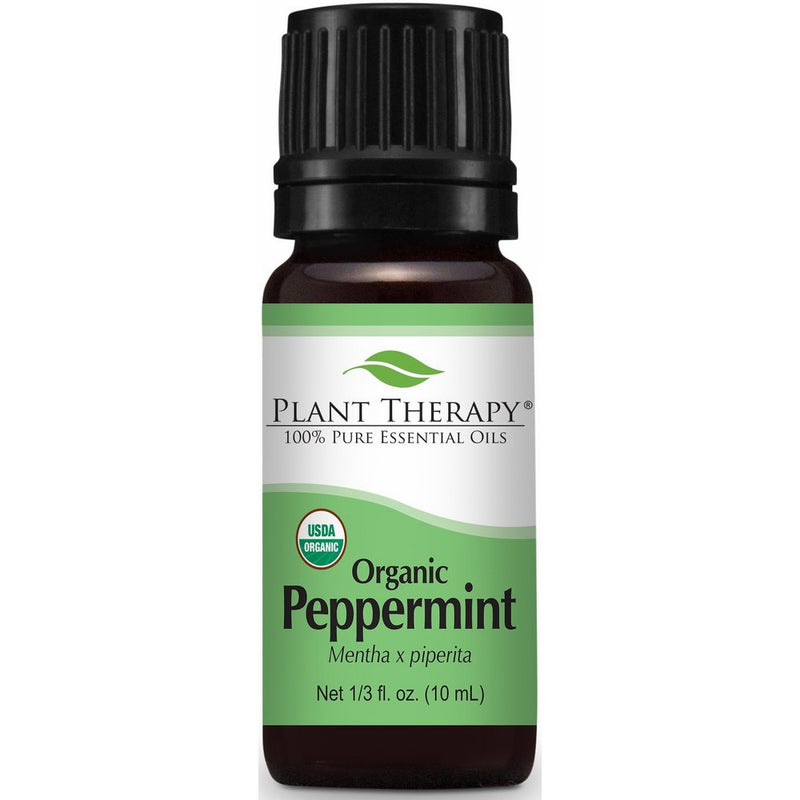 USDA Certified Organic Peppermint Essential Oil. 10 ml. 100% Pure, Undiluted, Therapeutic Grade.