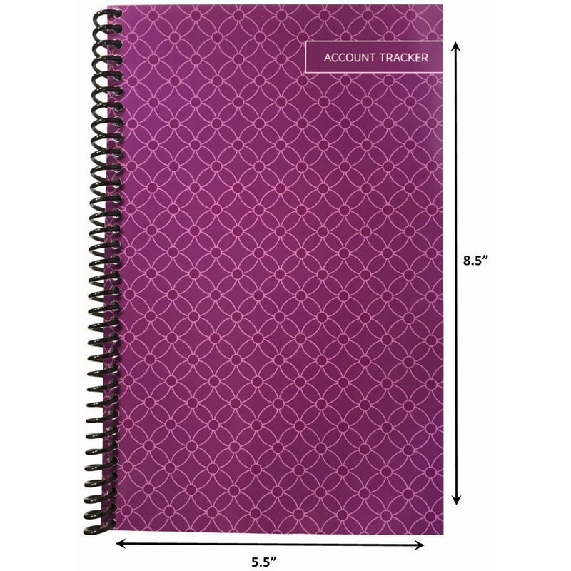 The Superior Check and Debit Card Register - Purple 5.5" x 8.5"
