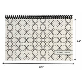 The Superior Check and Debit Card Register W I D E edition - White