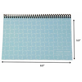 The Superior Check and Debit Card Register W I D E edition - Blue