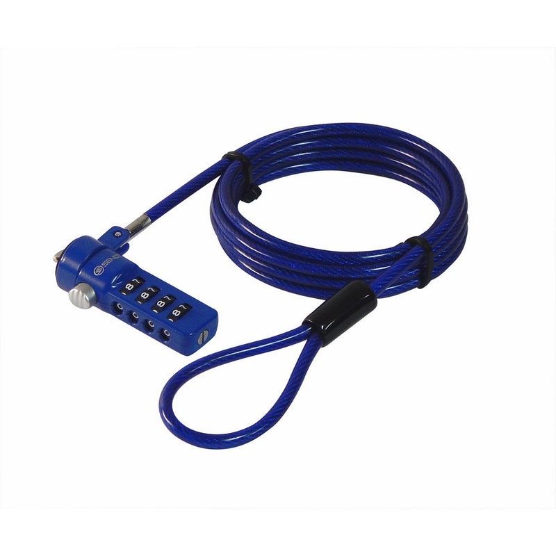 Sendt Blue Notebook / Laptop Combination Lock Security Cable