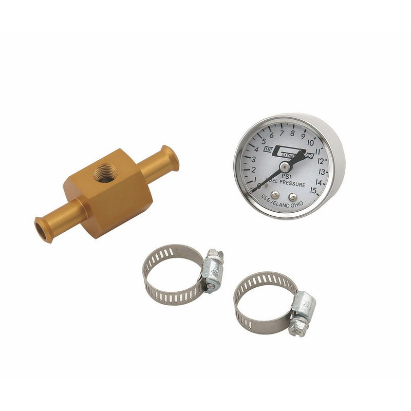 Mr. Gasket 1560 Fuel Pressure Gauge with In-Line Adapter