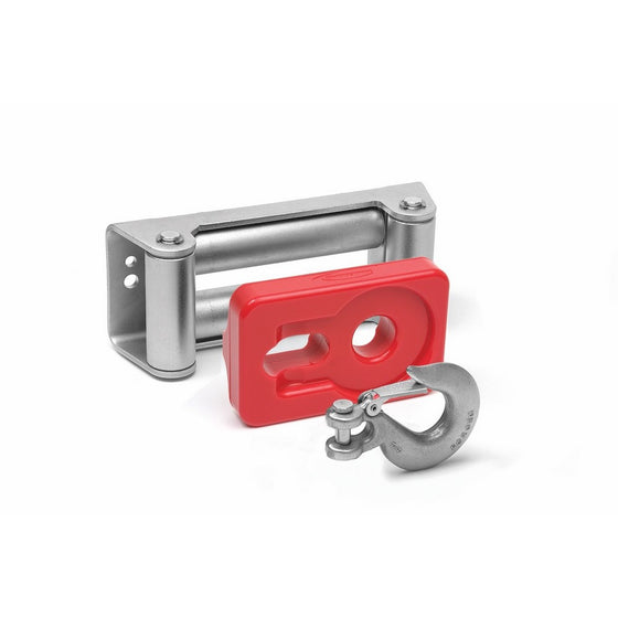 Daystar, Universal winch hook roller fairlead isolator, red, fits most 8k lb to 12.5k lb winches, KU70039RE, Made in America
