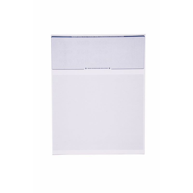 Computer Check Paper- Blank Stock Check Paper-Check On Top 100 Count (Blue Diamond)