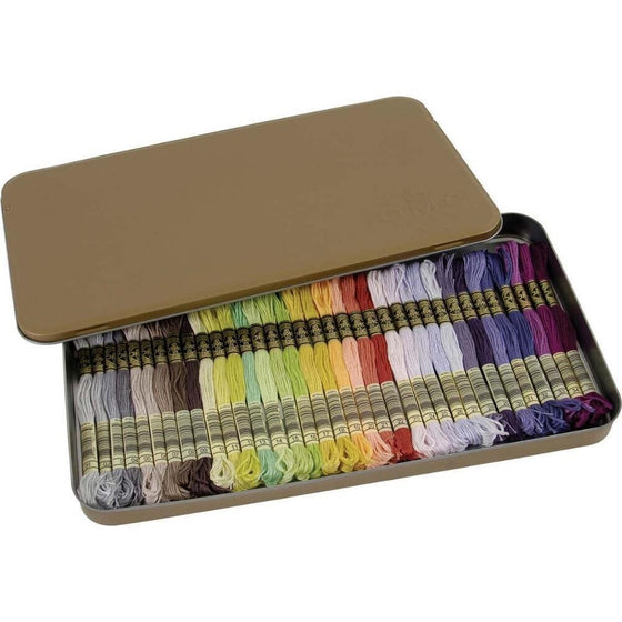 DMC 117ZA Collector's Tin w/Floss 35 Colors