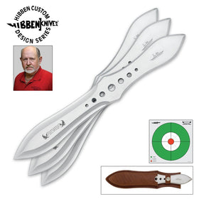 United Cutlery GH2033 Gil Hibben Competition Triple Knife Throwing Set with Sheath